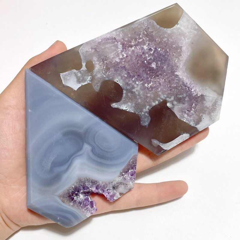 9 Pieces Beautiful Large Geode Druzy Agate Arrow Head Shape - Wholesale Crystals
