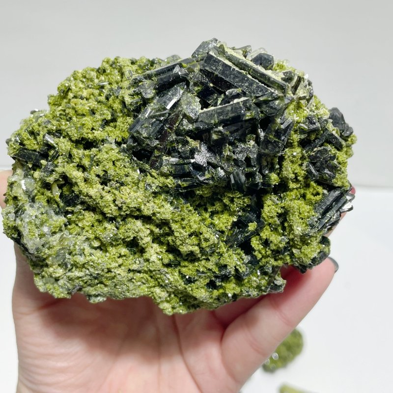 9 Pieces Green Tourmaline Specimen For Collection - Wholesale Crystals