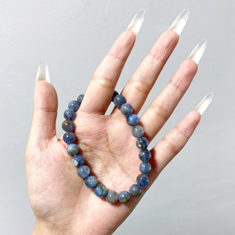 9 Pieces High Quality Blue Kyanite Bracelet - Wholesale Crystals