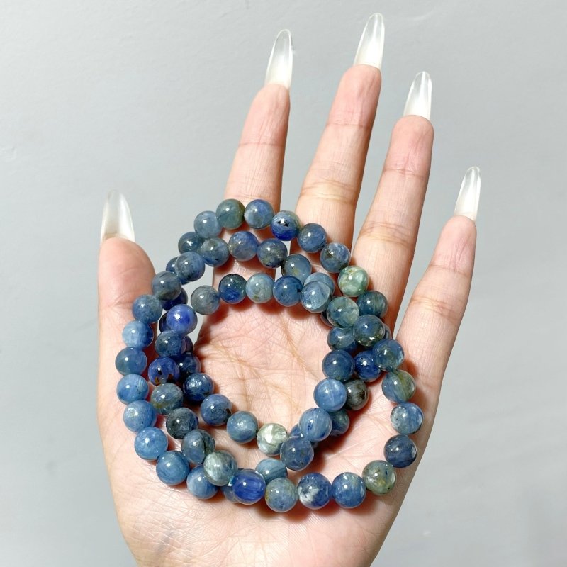 9 Pieces High Quality Blue Kyanite Bracelet - Wholesale Crystals