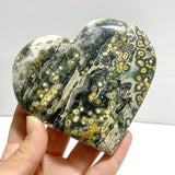 9 Pieces Large 8th Vein Ocean Jasper Heart 4 - Wholesale Crystals