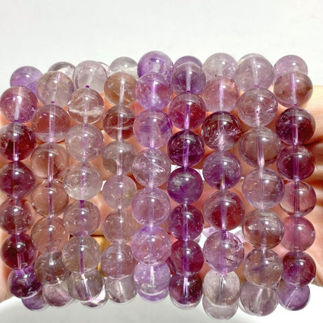 9 Pieces Light Color Amethyst Bracelets - Wholesale Crystals