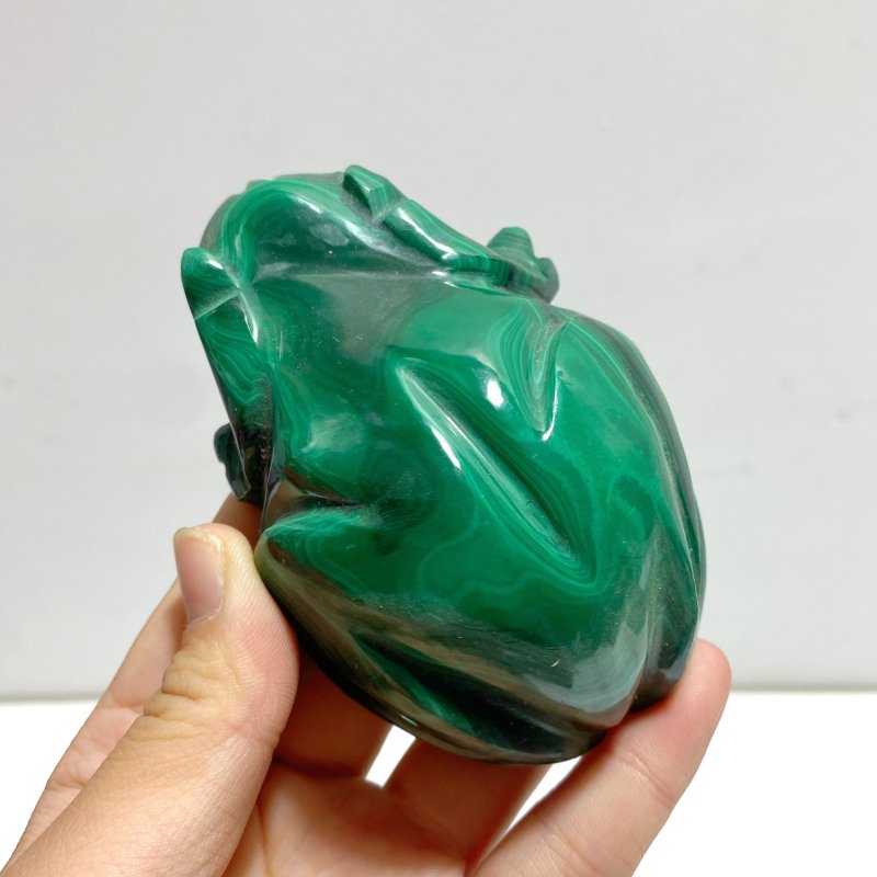 9 Pieces Malachite Mixed Animals Carving (With Crack) - Wholesale Crystals
