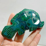 9 Pieces Malachite Mixed Animals Carving (With Crack) - Wholesale Crystals