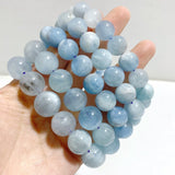9 Pieces Normal Quality Aquamarine Bracelets -Wholesale Crystals