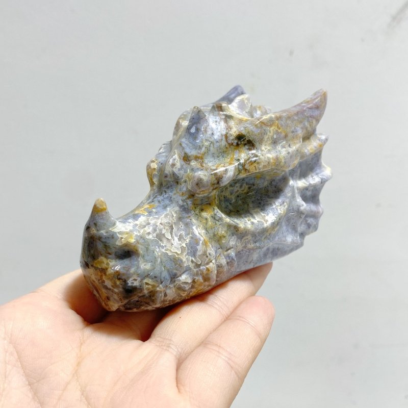 9 Pieces Ocean Jasper Dragon Head Carving Closeout - Wholesale Crystals