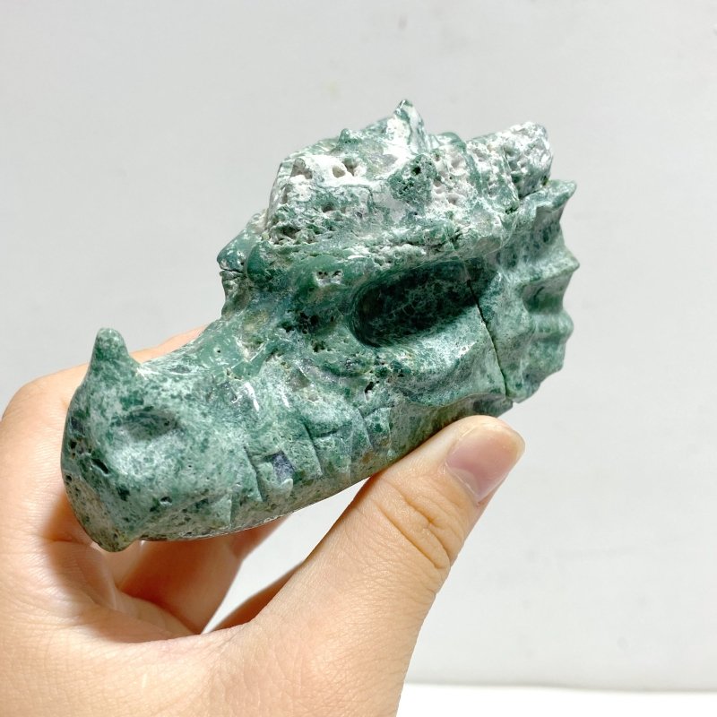 9 Pieces Ocean Jasper Dragon Head Carving Closeout - Wholesale Crystals