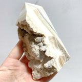 9 Pieces Stripe Yellow Calcite Points Raw Side - Wholesale Crystals