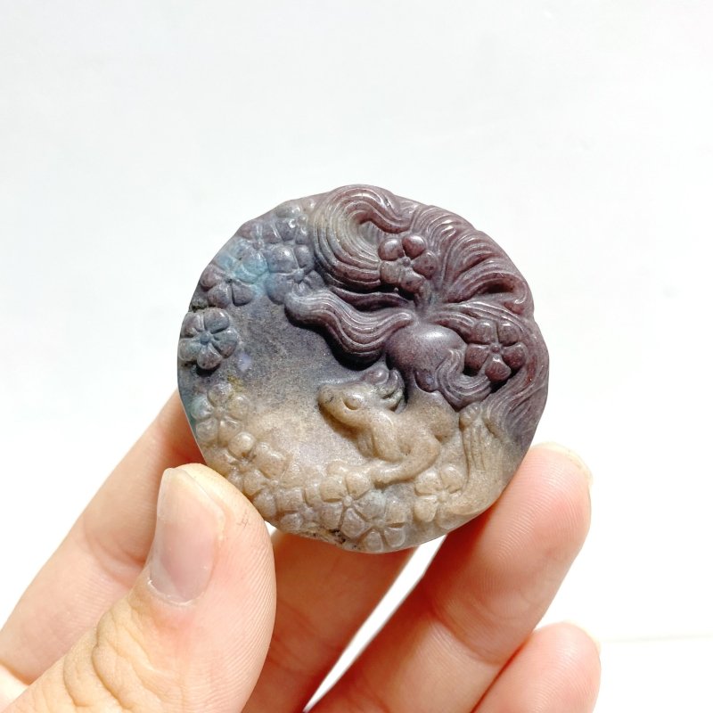 9 Pieces Trolleite Nine - Tailed Fox Crystal Carving Closeout - Wholesale Crystals