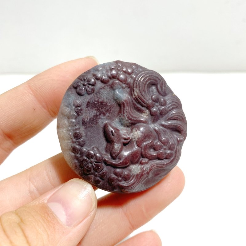 9 Pieces Trolleite Nine - Tailed Fox Crystal Carving Closeout - Wholesale Crystals