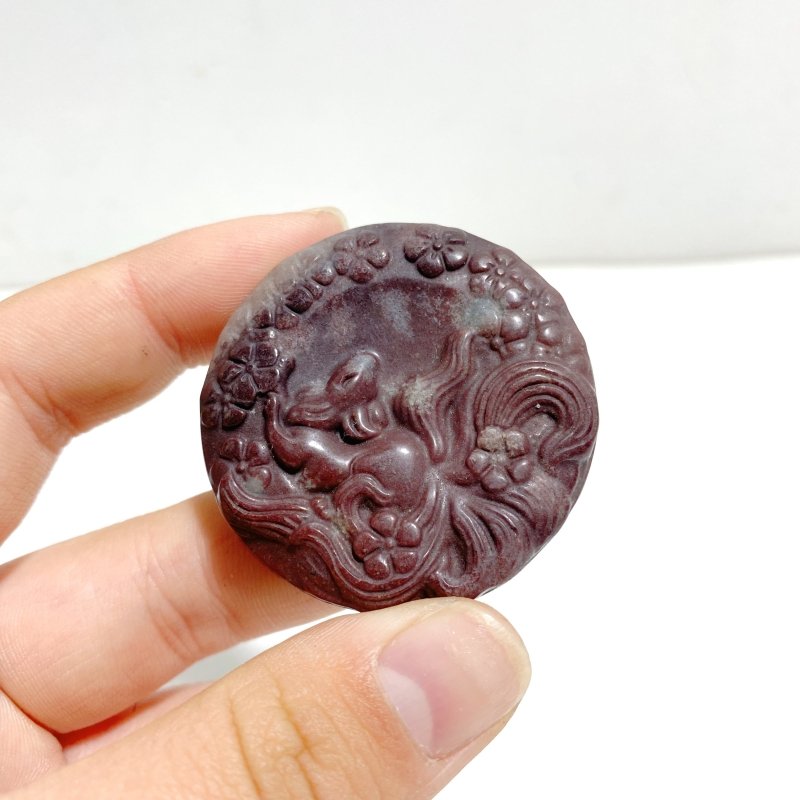 9 Pieces Trolleite Nine - Tailed Fox Crystal Carving Closeout - Wholesale Crystals