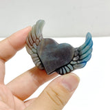 9 Pieces Trolleite Stone Heart Wing Carving Closeout - Wholesale Crystals