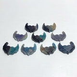 9 Pieces Trolleite Stone Heart Wing Carving Closeout - Wholesale Crystals