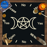 9 Sun Floral & Moon Phase Tarot Tablecloth - Wholesale Crystals