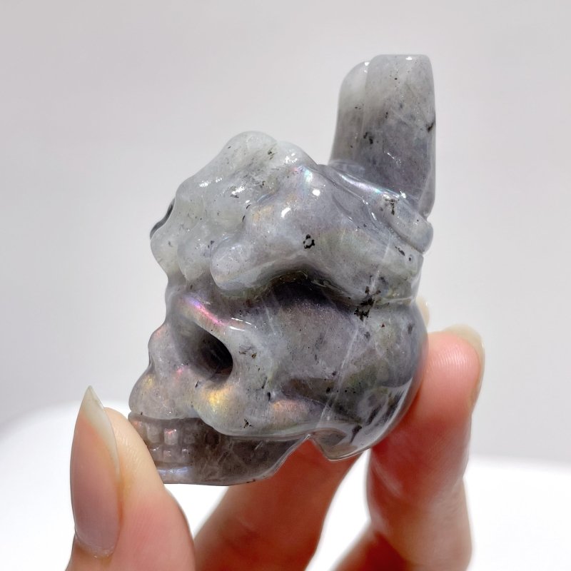 9 Types Crystal Skull With Hand Carving Wholesale Pink Opal Obsidian - Wholesale Crystals