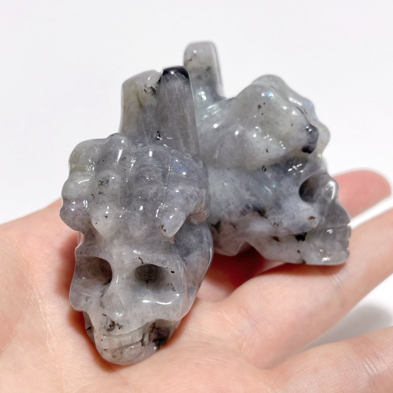 9 Types Crystal Skull With Hand Carving Wholesale Pink Opal Obsidian - Wholesale Crystals