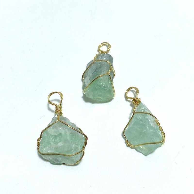 9 Types Raw Stone Crystal Pendants Wholesale Rose Quartz Chevron Amethyst Sunstone - Wholesale Crystals