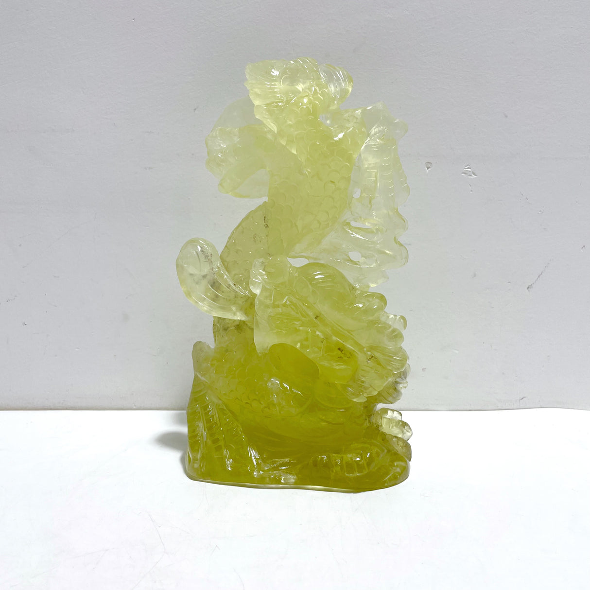 Beautiful Citrine Dragon Carving