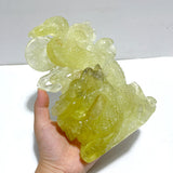 Unique Citrine Dragon Carving