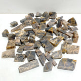65 Pieces Black Rainbow Sun Stone With Hematite Free Form