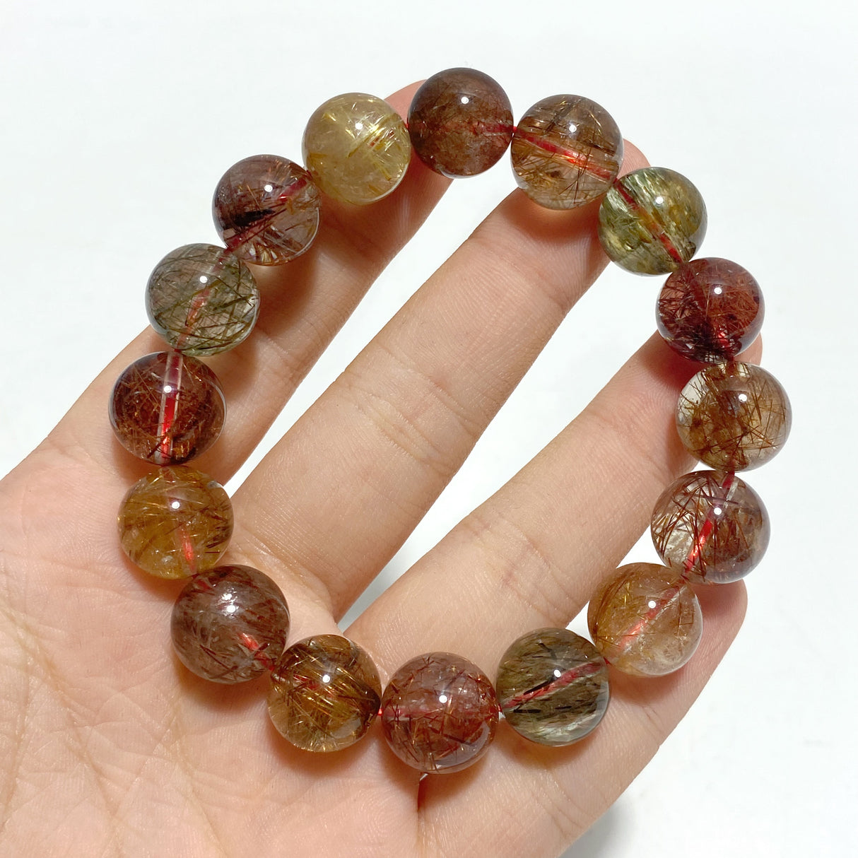 4 Pieces High Grade Rutile Quartz Bracelet For Collection