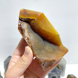 19 Pieces Beautiful Geode Druzy Agate Four-sided Tower Point