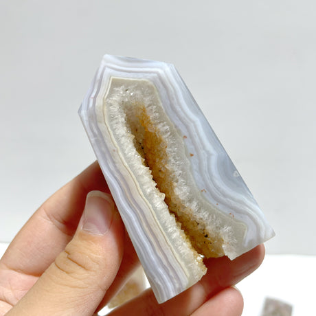 21 Pieces Geode Druzy Agate Four-sided Tower Point