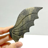 4 Pairs Pyrite Flying Dragon Wing Carving With Stand