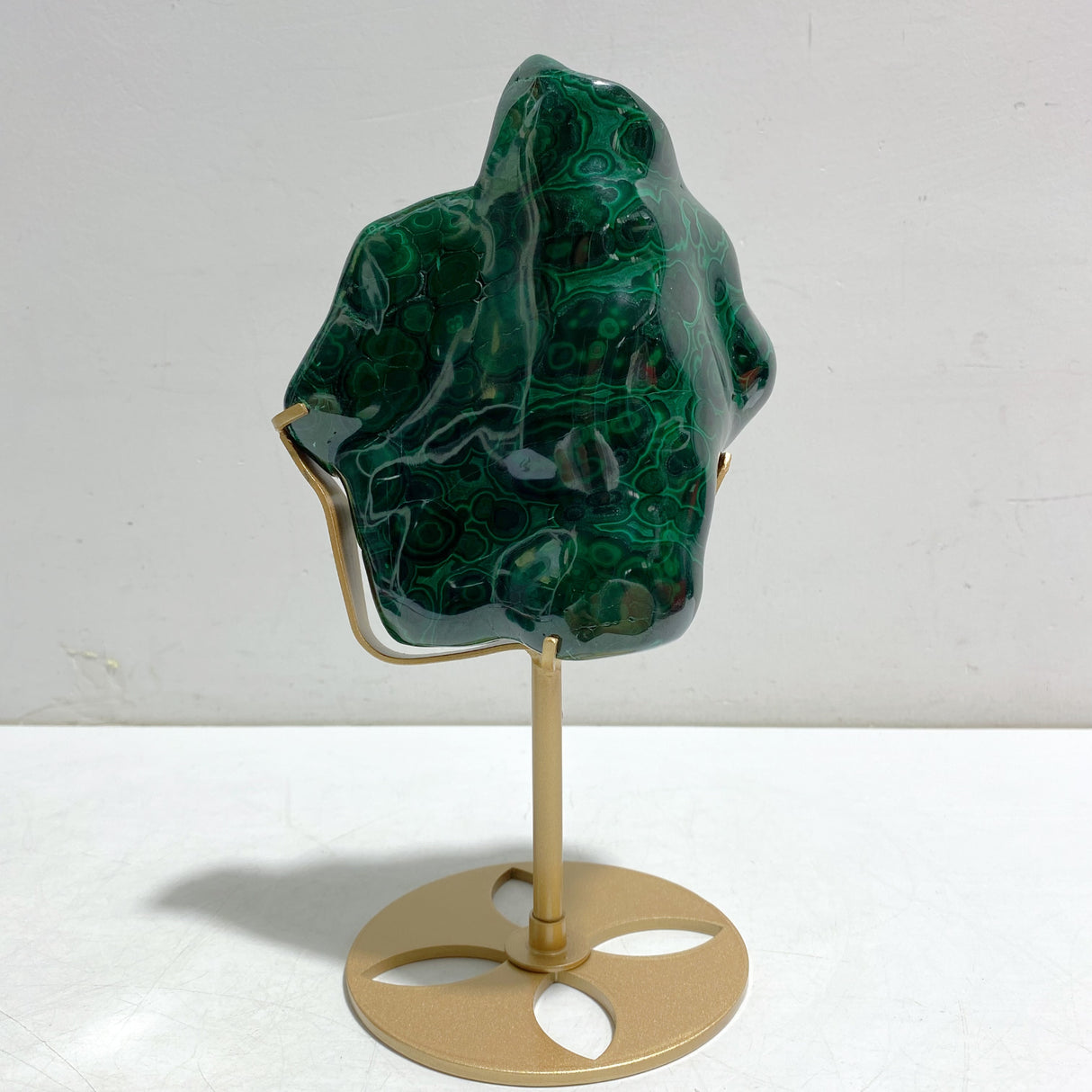 High Quality Beautiful Polished Malachite With Stand