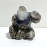 Unique Volcano Agate King Kong Ape Carving #1