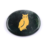 KS2392 - 35*45mm Animal Oval Slice Crystal Laser Engraving