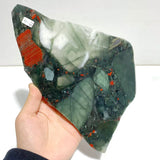 2 Pairs Africa Blood Stone Butterfly Wing Carving With Stand