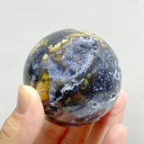19 Pieces Geode Druzy 8th Vein Ocean Jasper Spheres