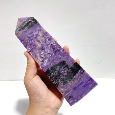 Unique 20.5CM Charoite Tower Point