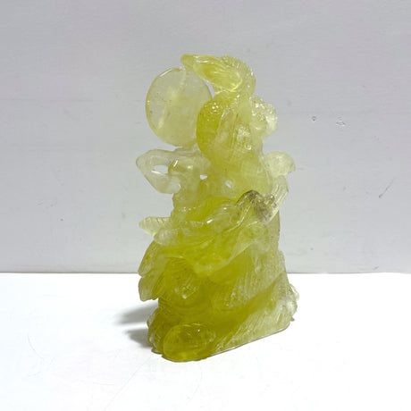 Unique Citrine Dragon Carving