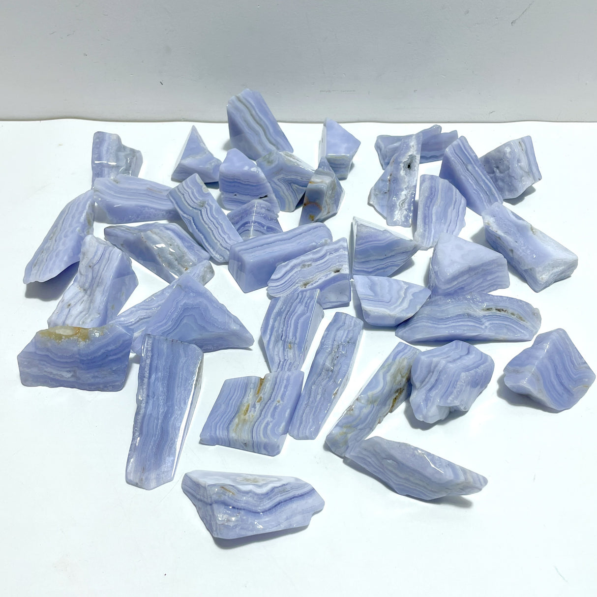 37 Pieces Beautiful Blue Lace Agate Free Form Mixed Size