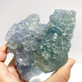 5 Pieces Large Raw Blue Fluorite Mixed Calcite Specimen For Collection