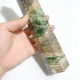 5 Pieces Tall Green Stripe Jasper Point #4