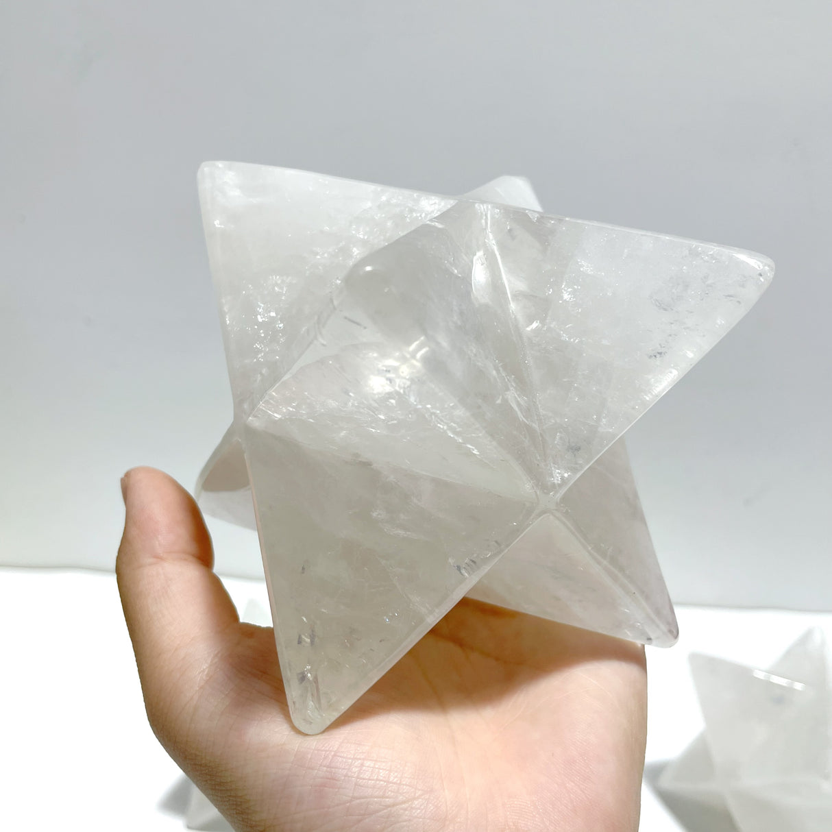 4 Pieces Large Clear Quartz Merkaba
