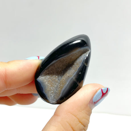 Geode Druzy Black Agate Egg Wholesale