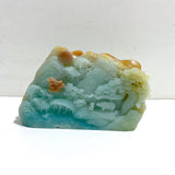 2 Pieces Beautiful Caribbean Calcite Landscape Pavilion Carving #10