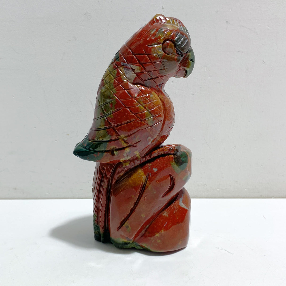 Large Ocean Jasper Parrot Carving