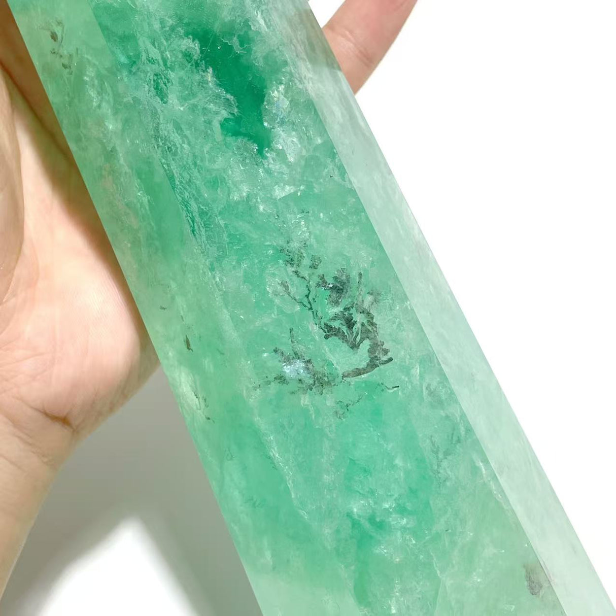3 Pieces Beautiful Large Fluorite Point Dentritic For Collection