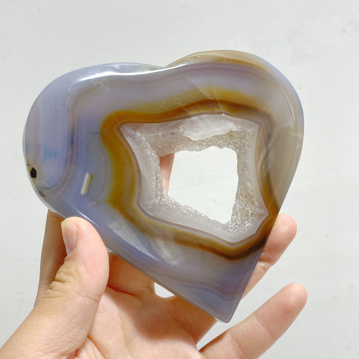 10 Pieces Geode Druzy Agate Heart