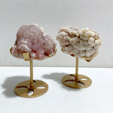 4 Pieces Raw Stilbite Specimen With Stand #5