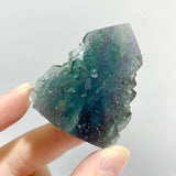 33 Pieces Blue Fluorite Mixed Pyrite Raw Side Tower