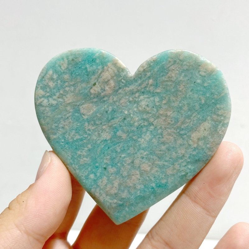 Amazonite Heart Wing Carving With Stand -Wholesale Crystals