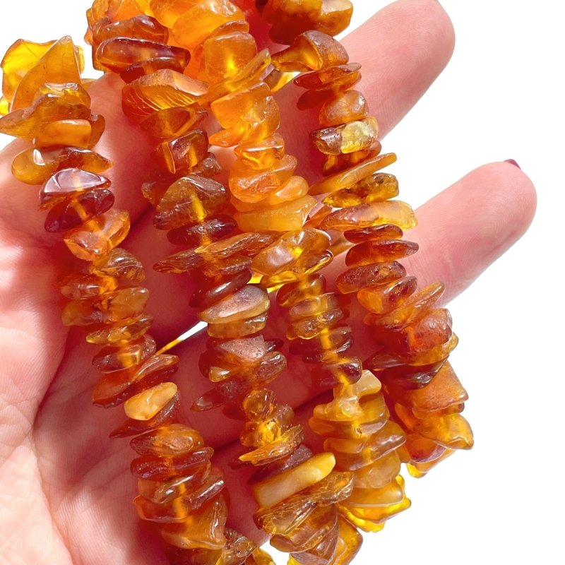 Amber Chip Bracelets Wholesale - Wholesale Crystals