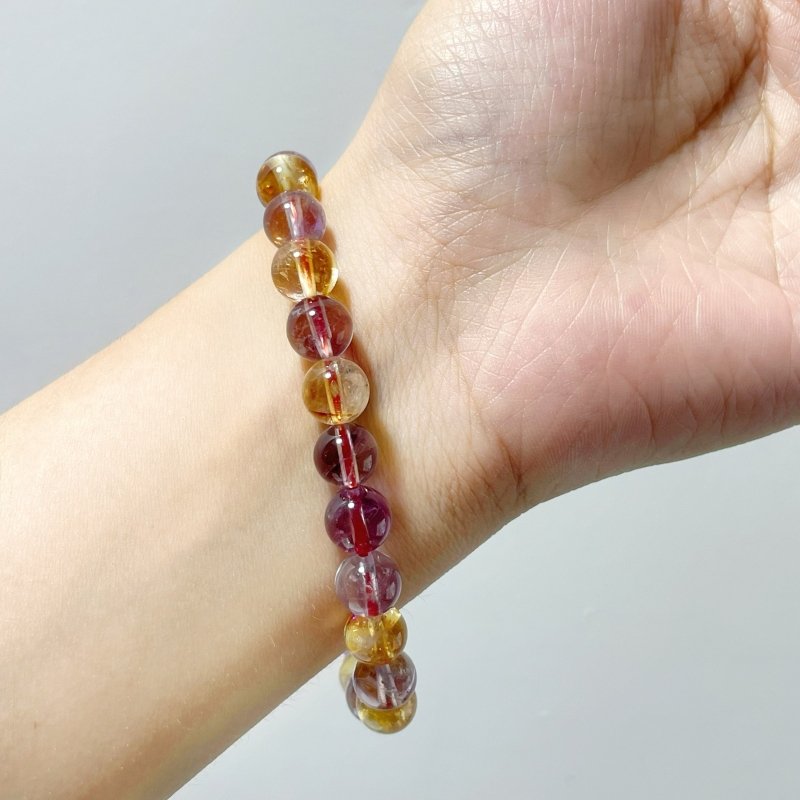 Amethyst Mixed Citrine Stone Bracelet Wholesale - Wholesale Crystals