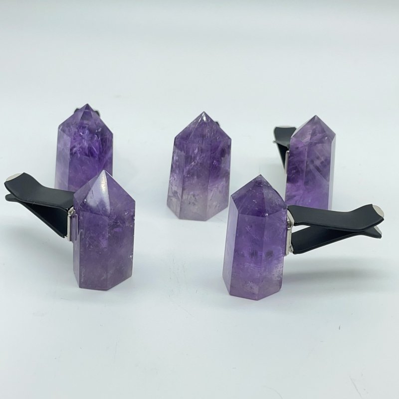 Amethyst Point Car Air Vent Clips Crystal Wholesale Car Accessories -Wholesale Crystals